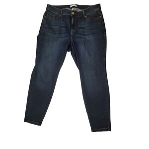 Lane Bryant Women Dark Wash‎ Skinny Jeans Size 20 Stretch Denim Pants